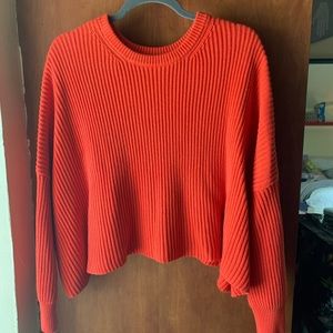Free People Boxy Cropped Sweater